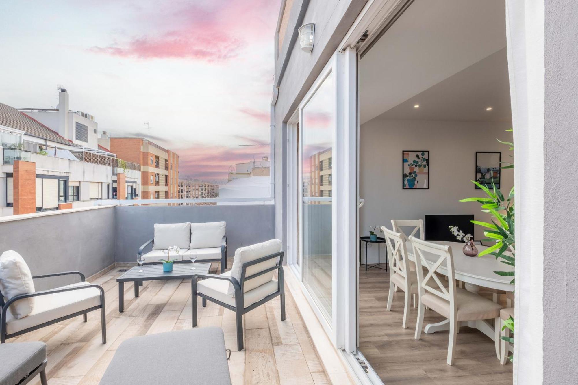 Spacious Penthouse With Private Terrace Valência Exterior foto