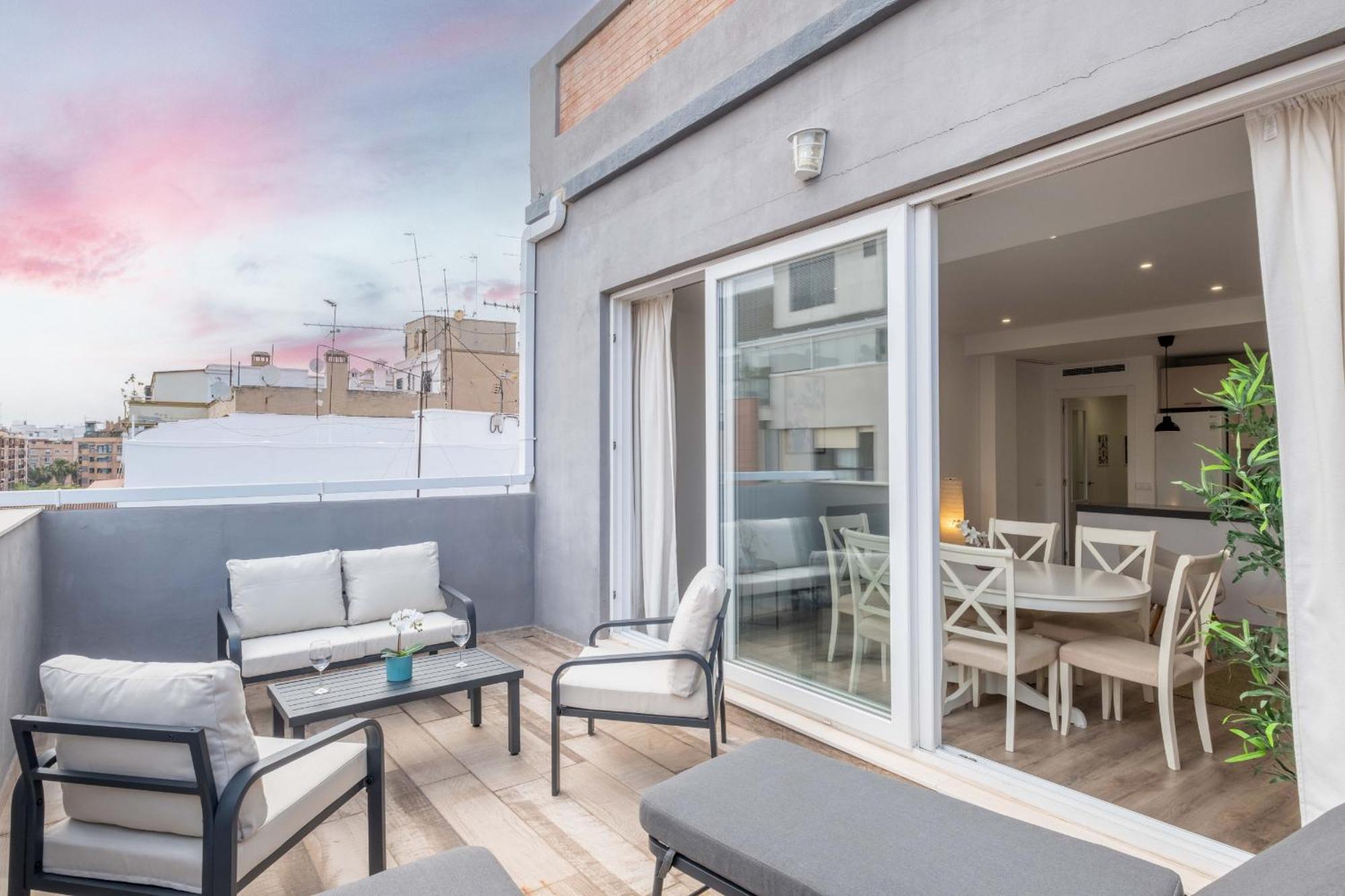 Spacious Penthouse With Private Terrace Valência Exterior foto