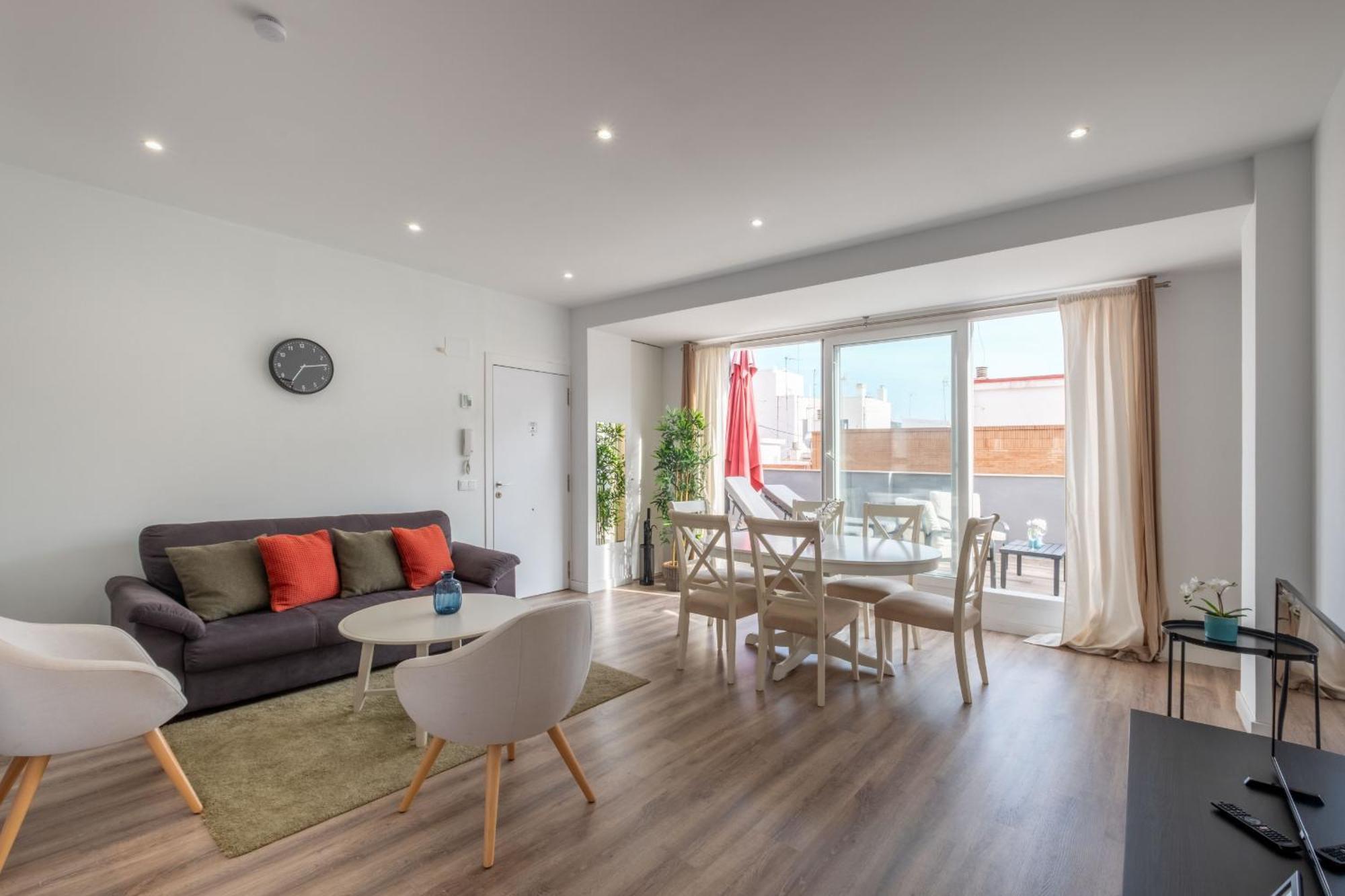 Spacious Penthouse With Private Terrace Valência Exterior foto